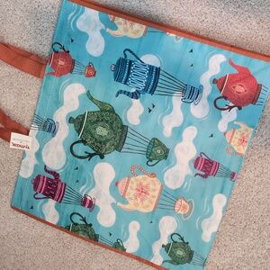TJ Maxx tote bag NWT Tea Pot Tea Cup Recycled